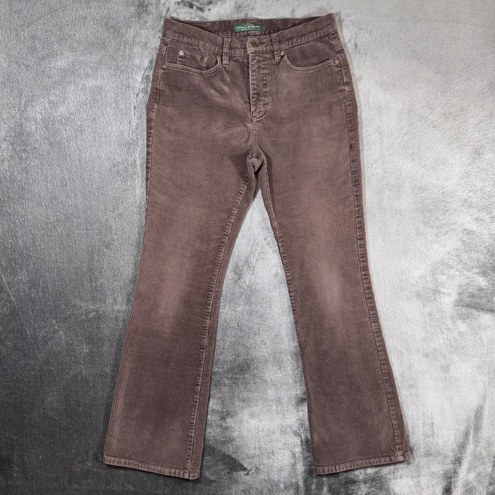 Lauren Ralph Lauren Brown Corduroy Pants Classic Bootcut Size 8 RN 41381